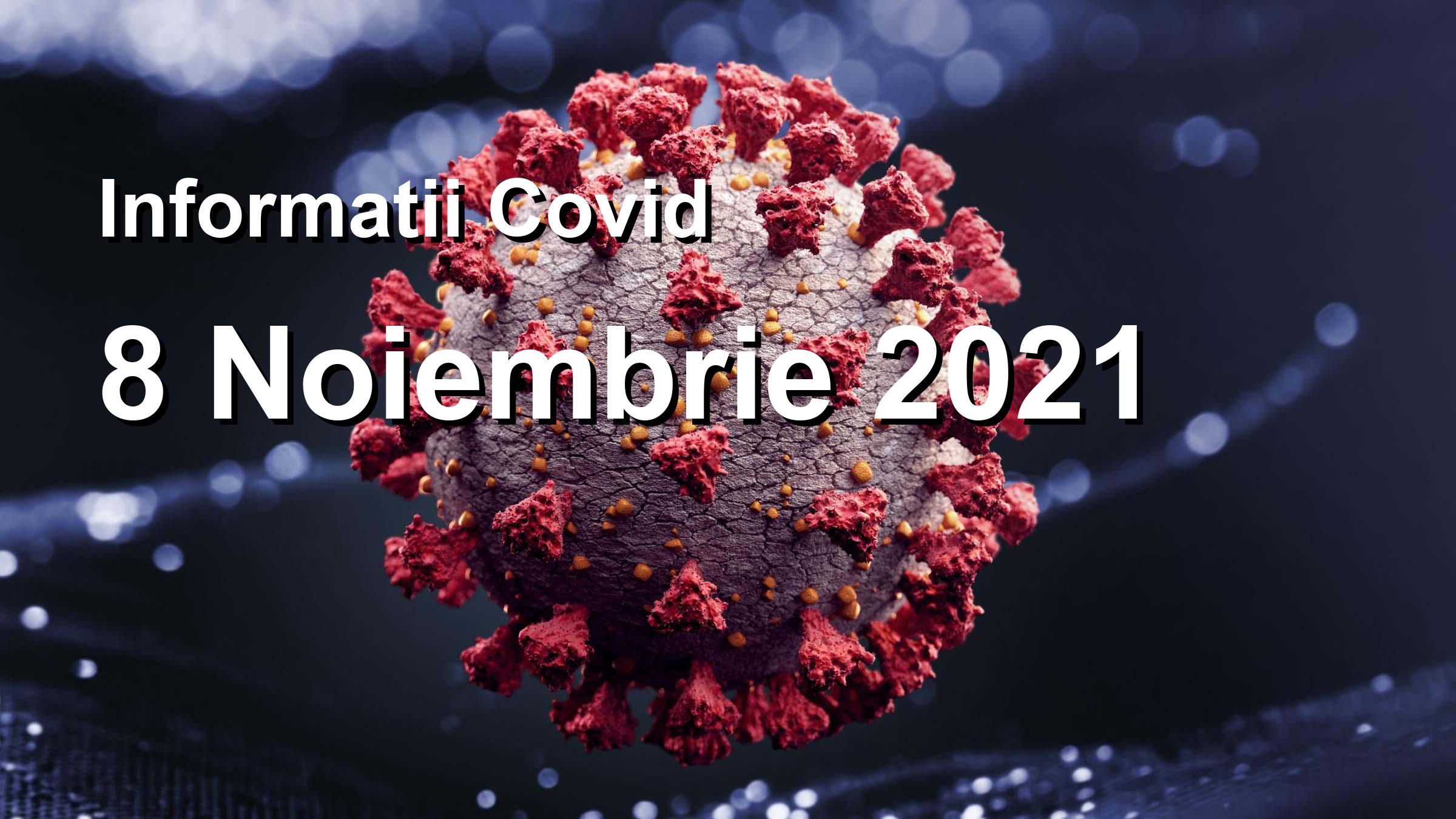 Informatii Covid-19 pentru 8 Noiembrie 2021: 4255 infectari, 25935 teste. | Coronavirus Romania