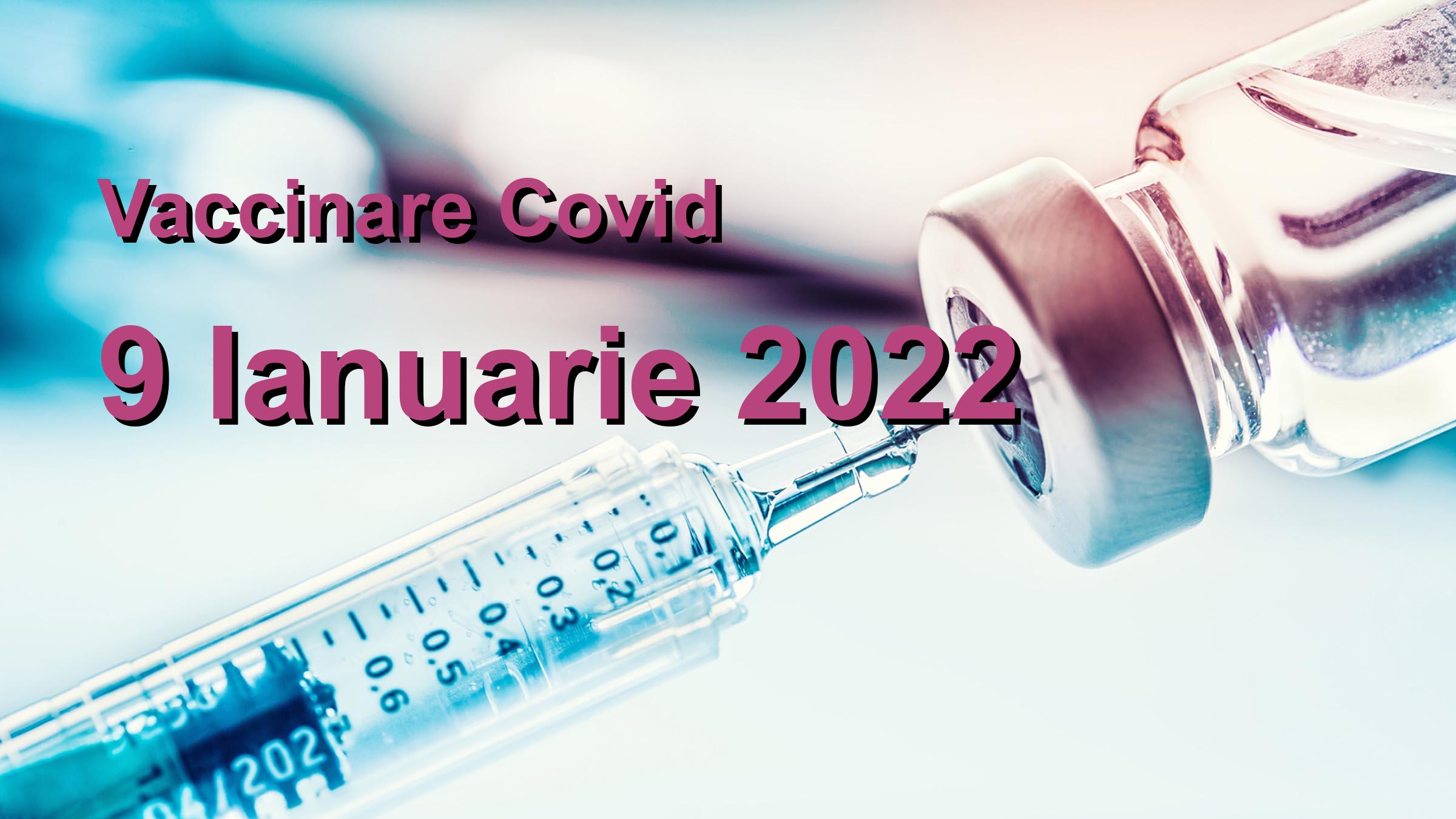 Campanie vaccinare Covid-19 pentru 9 Ianuarie 2022: 14850 persoane vaccinate. | Vaccin Covid-19 Romania