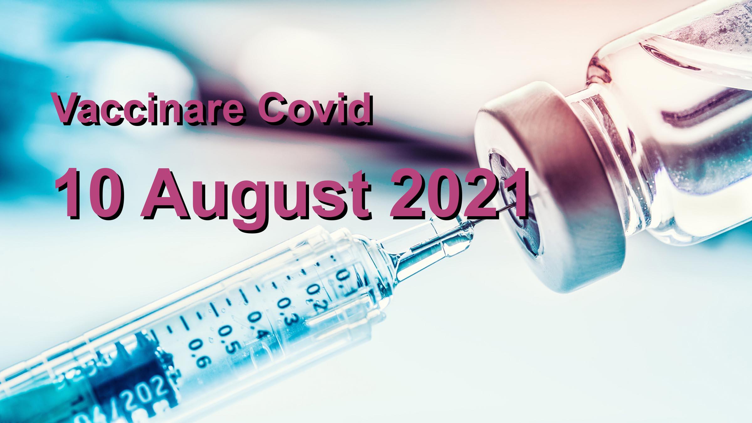 Campanie vaccinare Covid-19 pentru 10 August 2021: 14078 persoane vaccinate. | Vaccin Covid-19 Romania